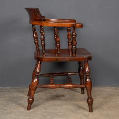 Antique 19thC Victorian Set Of Five Captains Elm Chairs C 1870 - 2650506