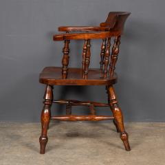 Antique 19thC Victorian Set Of Five Captains Elm Chairs C 1870 - 2650507