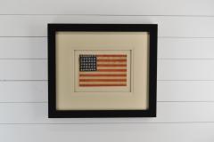 Antique 38 Star American Flag Framed - 2597824
