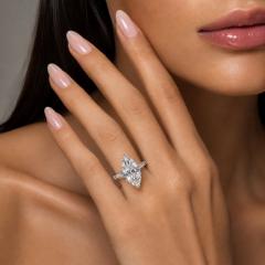 Antique 4 carat Marquise Cut Diamond Ring - 4645883