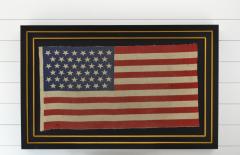 Antique 45 Star American Flag Circa 1896 Framed - 1847728