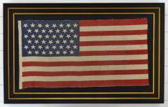 Antique 45 Star American Flag Circa 1896 Framed - 1847729