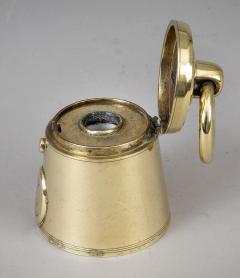 Antique 7 Lb Weight Brass Inkwell - 1621947