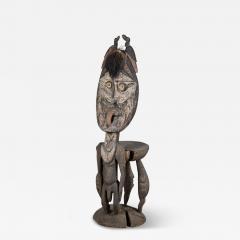 Antique African Orators Stool Teket Litmus People Papua New Guinea 60 H - 4553578