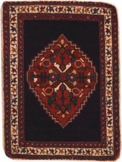 Antique Afshar Rug 17 x 22 - 4287782