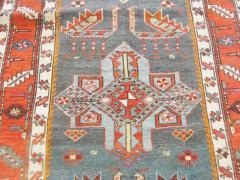 Antique Akstafa Kazak Caucasian Runner 36 x 11 - 3965722