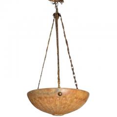 Antique Alabaster Marble Pendant Light Fixture Chandelier - 4190578