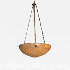 Antique Alabaster Marble Pendant Light Fixture Chandelier - 4192786
