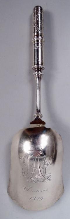 Antique American Aesthetic Japonesque Sterling Silver Scoop - 4380965