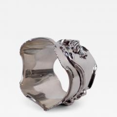 Antique American Art Nouveau Sterling Silver Napkin Ring - 4534142