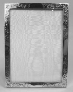 Antique American Art Nouveau Sterling Silver Picture Frame - 3772216