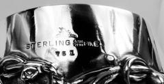 Antique American Brilliant Cut Glass Sterling Silver Claret Jug - 4135347
