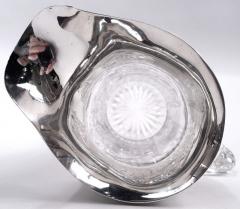 Antique American Brilliant Cut Glass Sterling Silver Claret Jug - 4135348
