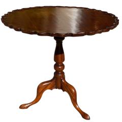 Antique American Chippendale Mahogany Tilt Top Pie Crust Table - 4463057