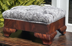 Antique American Classical Mahogany Footstool C 1820 - 3575546