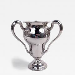 Antique American Edwardian Art Nouveau Sterling Silver Trophy Cup - 4229899
