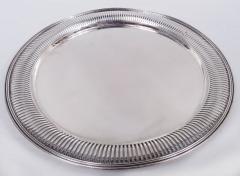 Antique American Edwardian Classical Pierced Sterling Silver Tray - 3774964