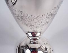 Antique American Edwardian Classical Sterling Silver 18 Inch Vase - 3769982