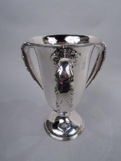 Antique American Edwardian Classical Sterling Silver Loving Cup Trophy - 3765173