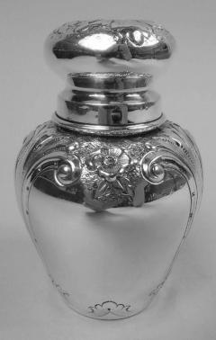 Antique American Edwardian Classical Sterling Silver Tea Caddy - 3772166