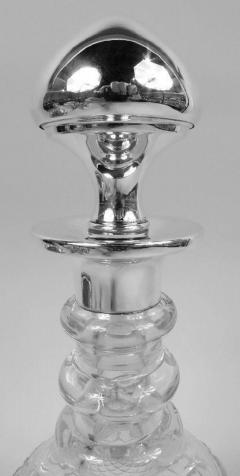 Antique American Edwardian Sterling Silver and Glass Decanter - 3770275