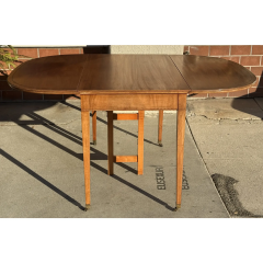Antique American Federal Style Drop Leaf Gate Leg Dining Table - 4033045