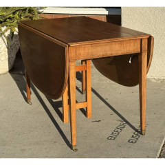 Antique American Federal Style Drop Leaf Gate Leg Dining Table - 4033048