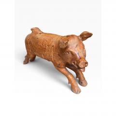 Antique American Folk Art Pig Sculpture - 4762738