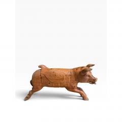 Antique American Folk Art Pig Sculpture - 4762740