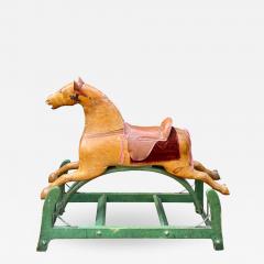 Antique American Folk Art Rocking Horse Interior Design Statement - 1923795