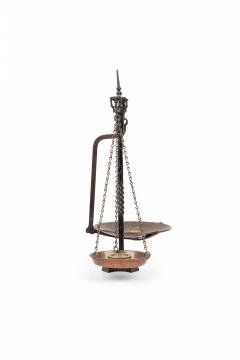 Antique American Iron Balance Weighing Scale with Weights - 4198501