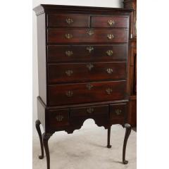 Antique American Queen Anne Style Highboy Chest of Drawers Dresser - 3396491