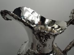 Antique American Sterling Silver Pitcher with Fruiting Grapevine 1894 - 3753494