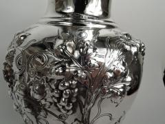 Antique American Sterling Silver Pitcher with Fruiting Grapevine 1894 - 3753524