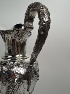 Antique American Sterling Silver Pitcher with Fruiting Grapevine 1894 - 3753580