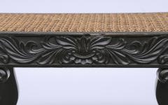 Antique Anglo Ceylonese Carved Footstool - 810888