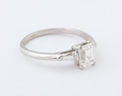 Antique Art Deco 1 07 Carat Emerald Cut Diamond Ring - 2339158