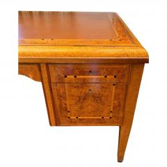 Antique Art Deco Burl Ash Writing Table Desk - 4572163