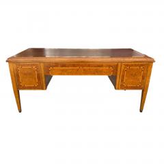 Antique Art Deco Burl Ash Writing Table Desk - 4572165