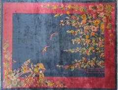 Antique Art Deco Carpet The happy World 88 x 114  - 3967761