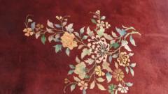 Antique Art Deco Chinese Carpet 66 96  - 3967514