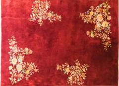 Antique Art Deco Chinese Carpet 66 96  - 3967519