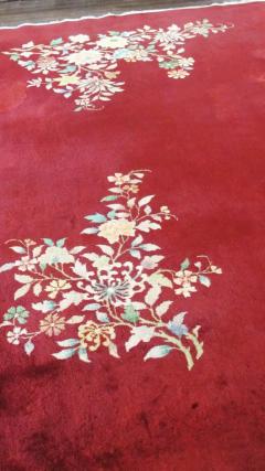 Antique Art Deco Chinese Carpet 66 96  - 3967524