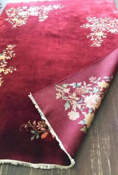 Antique Art Deco Chinese Carpet 66 96  - 3967535