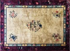 Antique Art Deco Chinese Carpet - 3967872