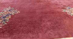 Antique Art Deco Chinese Carpet 88 x 118  - 3967802