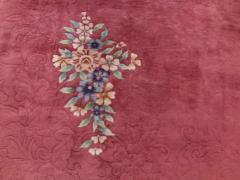 Antique Art Deco Chinese Carpet 88 x 118  - 3967805