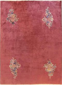 Antique Art Deco Chinese Carpet 88 x 118  - 4099364
