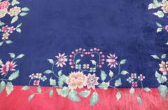 Antique Art Deco Chinese Carpet Amazing Color 79 x 97  - 3969083