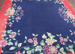 Antique Art Deco Chinese Carpet Amazing Color 79 x 97  - 3969086